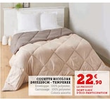 Couette Bicolore 240x220cm - Temperee en promo chez Hyper U Cambrai à 22,90 €