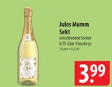 Jules Mumm Sekt Angebote bei famila Nordost Falkensee für 3,99 €