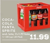 Coca-Cola, Fanta, Sprite im Angebot bei EDEKA in Voerde Coca-Cola, Fanta, Sprite Angebote bei EDEKA Voerde für 11,99 €
