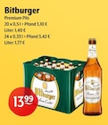 Premium Pils im Angebot bei Getränke Hoffmann in Lingen Premium Pils Angebote von Bitburger bei Getränke Hoffmann Lingen für 13,99 €