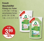 Waschmittel bei V-Markt im Füssen Prospekt für 3,99 €