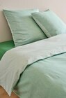 Lot housse de couette et taie d'oreiller 100% coton bio GOTS en promo chez Monoprix Parly II Le Chesnay à 27,00 €