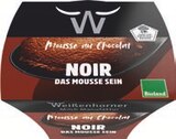Weißenhorner Mousse au Chocolat Noir oder Panna Cotta Himbeere von Bioland im aktuellen tegut Prospekt für 1,49 €
