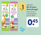 Aktuelles Bio-Früchte-Getreideriegel Apfel-Banane Angebot bei ALDI SÜD in Bottrop ab 0,45 €