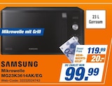 Mikrowelle MG23K3614AK/EG Angebote von Samsung bei expert Pulheim für 99,99 €