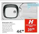 Einbauspüle CA 1 Angebote bei Hellweg Chemnitz für 39,99 €