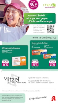 Aktueller mea - meine apotheke Prospekt (Viernheim, 4 Seiten zum blättern mea - meine apotheke Prospekt Unsere Juli-Angebote mit 4 Seiten