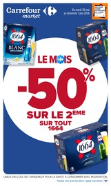 Promos 1664 dans le catalogue "CARREFOUR MARKET" de Carrefour Market 1664 en promo dans le catalogue Carrefour Market à la page 1