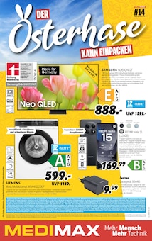 Aktueller MEDIMAX Prospekt für Kördorf und Ungebung, Seiten zum blättern MEDIMAX Prospekt DER OSTERHASE KANN EINPACKEN mit Seiten in Kördorf und Umgebung