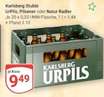 Aktuelle Radler Angebote bei GLOBUS in Mannheim Aktuelles UrPils Angebot bei GLOBUS in Mannheim ab 9,49 €