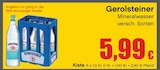 Mineralwasser Angebote von Gerolsteiner bei RAN Würzburg für 5,99 €