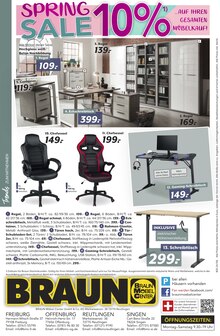 Bürostuhl im BRAUN Möbel-Center Prospekt "SPRING SALE" mit 16 Seiten (Reutlingen)