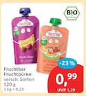 Fruchtpüree von Fruchtbar im aktuellen budni Prospekt