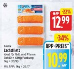 Lachsfilets im Angebot bei WEZ in Herford Lachsfilets Angebote von Costa bei WEZ Herford für 10,99 €