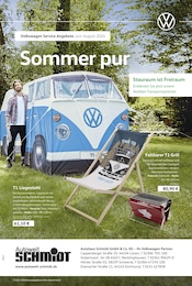 Aktueller Volkswagen Prospekt mit Fahrradträger, "Sommer pur", Seite 1