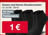 Damen und Herren Sneakersocken Angebote bei Woolworth Hilden für 1,00 €