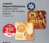 Magnum Multipackung von Langnese im aktuellen V-Markt Prospekt für 2,22 €