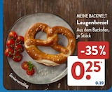 Laugenbrezel von MEINE BACKWELT im aktuellen ALDI SÜD Prospekt für 0,25 €