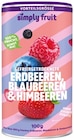 Gefriergetrocknete Erdbeeren, Blaubeere & Himbeeren im Angebot bei REWE in Witten Gefriergetrocknete Erdbeeren, Blaubeere & Himbeeren Angebote von Simply Fruit bei REWE Witten für 6,99 €