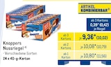Nussriegel im METRO Prospekt Nussriegel von Knoppers im aktuellen METRO Prospekt für 10,02 €
