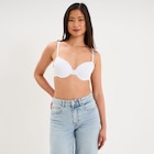 Soutien-gorge corbeille microfibre blanc femme à 10,99 € dans le catalogue La Halle