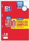 500 feuilles simples A4 perforées - Oxford - Intermarché 500 feuilles simples A4 perforées - Oxford à 2,65 € dans le catalogue Intermarché