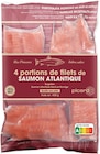 4 portions de filets de saumon atlantique - Picard en promo chez Picard Villiers-sur-Marne à 11,20 €