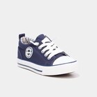 Tennis basses toile lacets bout renforcé bleu marine garçon à 12,99 € dans le catalogue La Halle