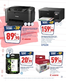 Offre Epson dans le catalogue Bureau Vallée du moment à la page 23