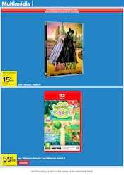 Promos Nintendo Switch dans le catalogue "Carrefour" de Carrefour Nintendo Switch en promo dans le catalogue Carrefour à la page 61
