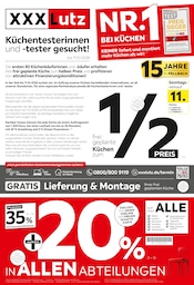 XXXLutz Möbel & Einrichtung Prospekt der aktuellen Woche mit 4 Seiten, gültig von 03.10.2026 bis 16.10.2026, in Stuttgart und Umgebung Aktueller XXXLutz Möbel & Einrichtung Prospekt in Stuttgart und Umgebung, "NR.1 BEI KÜCHEN" mit 4 Seiten, 03.10.2026 - 16.10.2026