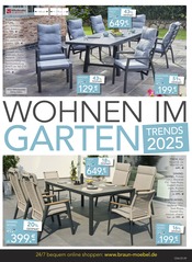 Garten im BRAUN Möbel-Center Prospekt in Tübingen Aktueller BRAUN Möbel-Center Prospekt mit Garten, "TRENDS ZUM MITNEHMEN", Seite 9