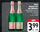 Jahrgangs Sekt oder Alkoholfrei im Angebot bei E center in Nürnberg Jahrgangs Sekt oder Alkoholfrei Angebote von Mumm bei E center Nürnberg für 3,99 €