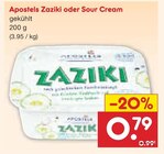 Zaziki oder Sour Cream im Angebot bei Netto Marken-Discount in Kaarst Zaziki oder Sour Cream Angebote von Apostels bei Netto Marken-Discount Kaarst für 0,79 €