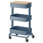 Servierwagen mit Abdeckung graublau von RÅSKOG / NORRÅVA im aktuellen IKEA Prospekt für 44,99 €
