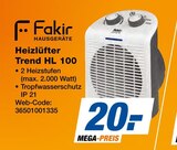 Heizlüfter Trend HL 100 Angebote von Fakir bei expert Mühlhausen für 20,00 €