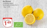 Aktuelles Bio Zitronen Angebot bei GLOBUS in Leipzig ab 1,49 €
