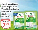 Maschinengeschirrspül-Tabs Angebote von Frosch bei GLOBUS Gera für 7,99 €