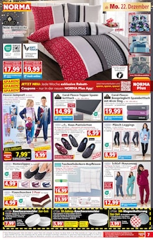 Spannbettlaken im Norma Prospekt "Mehr fürs Geld" mit 12 Seiten (Jena)