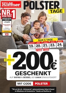 Aktueller Höffner Prospekt für Stutensee und Ungebung, Seite zum blättern Höffner Prospekt POLSTER TAGE mit Seite in Stutensee und Umgebung