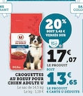 Croquettes au boeuf pour chien adulte - U - Super U à Toulon Croquettes au boeuf pour chien adulte - U en promo chez Super U Toulon à 13,65 €