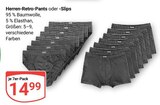 Herren-Retro-Pants oder -Slips im Angebot bei GLOBUS in Rostock Herren-Retro-Pants oder -Slips Angebote bei GLOBUS Rostock für 14,99 €