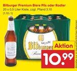 Premium Biere Pils oder Radler bei Netto Marken-Discount im Obersulm Prospekt für 10,99 €