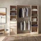 Kit dressing effet chêne Isha L. 200 x H. 200 x P. 45 cm - Castorama à Paris Kit dressing effet chêne Isha L. 200 x H. 200 x P. 45 cm en promo chez Castorama Paris à 129,90 €