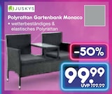 Polyrattan Gartenbank Monaco von Juskys im aktuellen Netto Marken-Discount Prospekt
