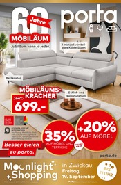 Sofa im porta Möbel Prospekt in Zwickau Aktueller porta Möbel Prospekt mit Sofa, "Besser gleich zu porta.", Seite 1
