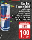 Energy Drink Angebote von Red Bull bei EDEKA Kempen für 1,00 €