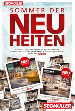 Segmüller Prospekt für Waghäusel mit 24 Seiten Segmüller Prospekt für Waghäusel: "SEGMÜLLER: Sommer der Neuheiten", 24 Seiten, 02.08.2021 - 14.08.2021