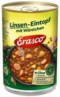 Linsen-Eintopf mit Würstchen oder Hühner Nudel-Topf im Angebot bei REWE in Willich Linsen-Eintopf mit Würstchen oder Hühner Nudel-Topf Angebote von Erasco bei REWE Willich für 1,49 €