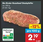Bio Rinder-Roastbeef Steakpfeffer bei Netto Marken-Discount im Scharbeutz Prospekt für 2,19 €